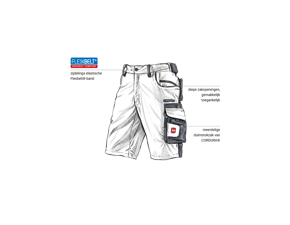 Onderwerpen: Short e.s.motion + wit/grijs 1