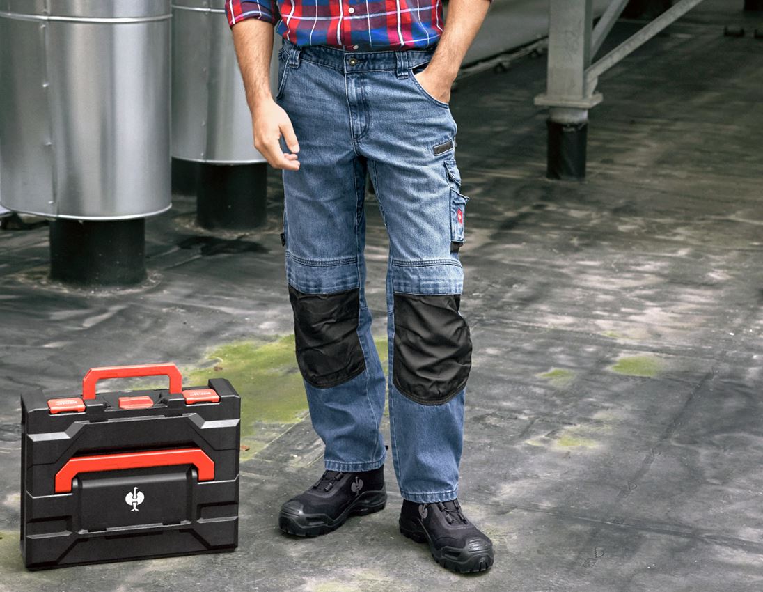 Werkbroeken: Jeans e.s.motion denim + stonewashed