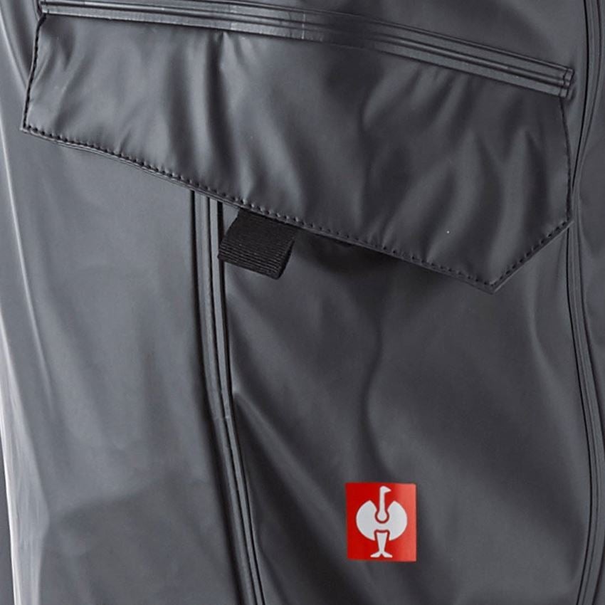 Hosen: Regenbundhose e.s.motion 2020 superflex + graphit/enzianblau 2