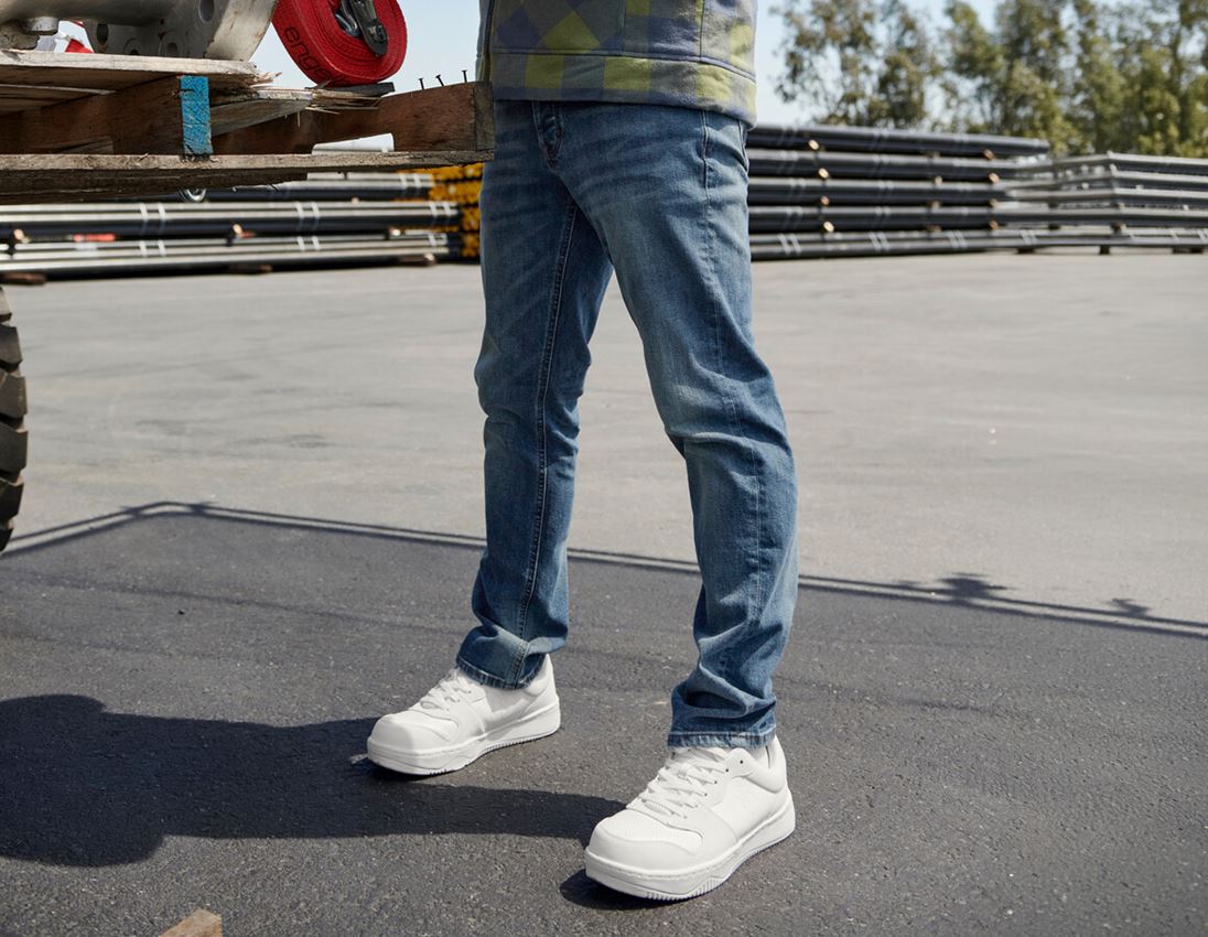 Arbeitshosen: e.s. 5-Pocket-Stretch-Jeans, slim + mediumwashed 1