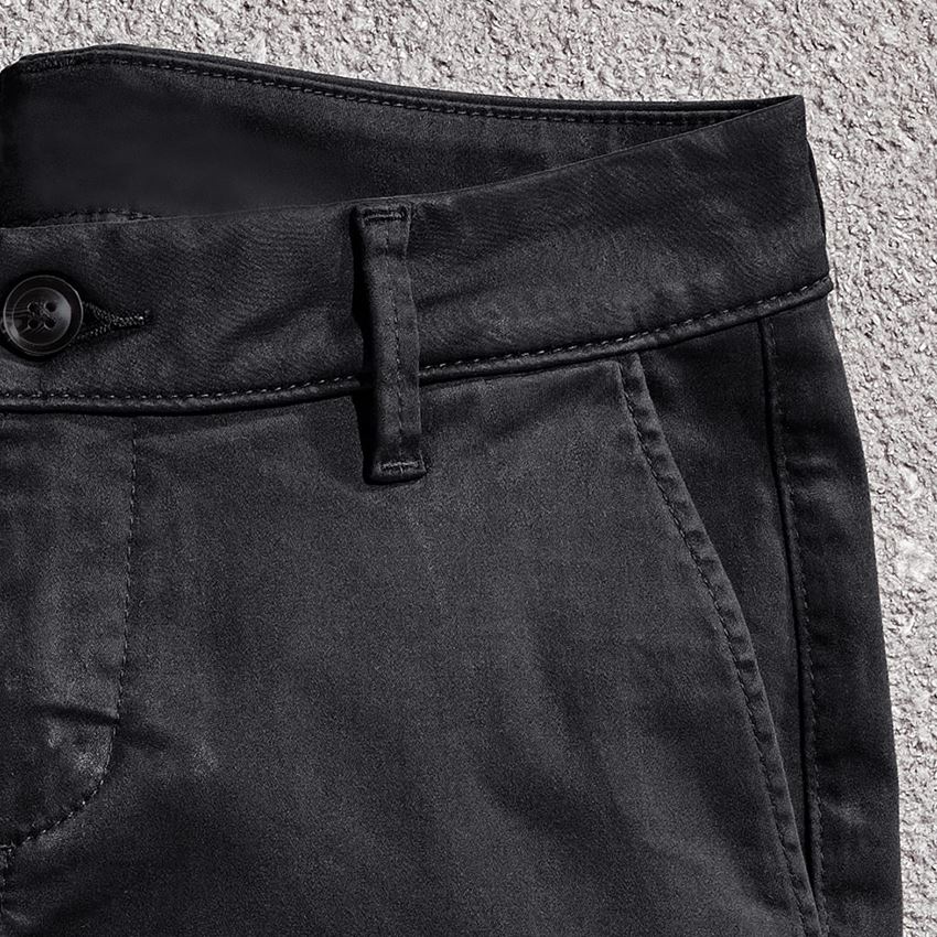 Hosen: e.s. Damen 5-Pocket-Berufshose Chino + schwarz 2
