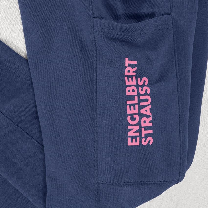 Accessoires: Sweat Pants light e.s.trail, Damen + tiefblau/tarapink 2