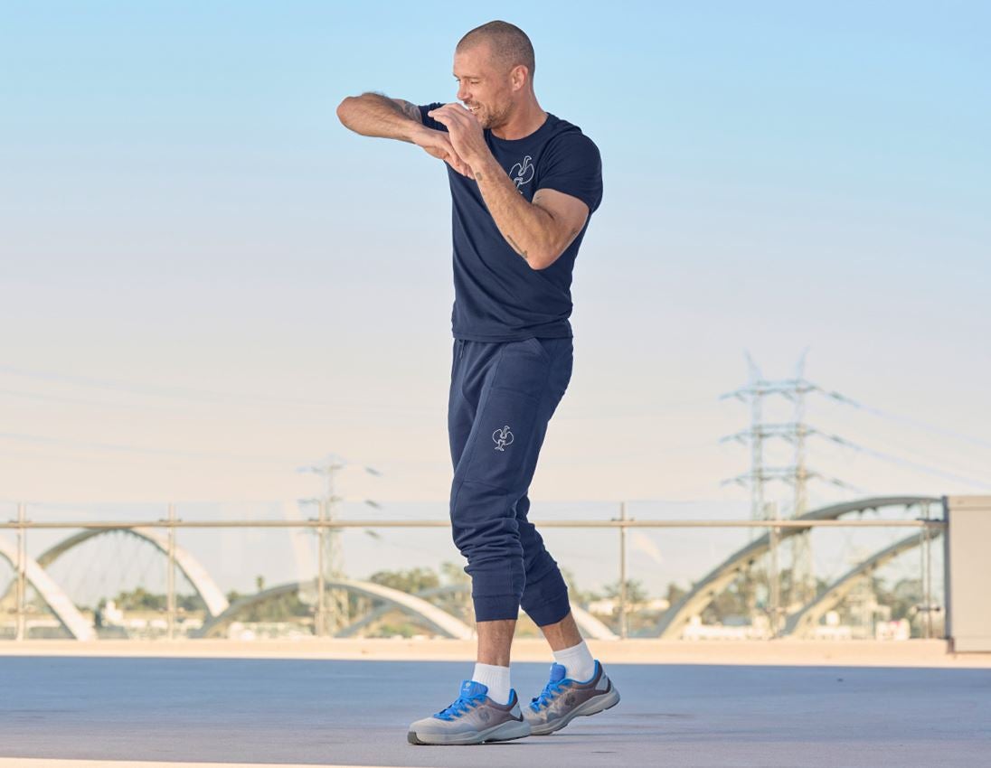 Große Geschenke: Sweat Pants light e.s.trail + tiefblau/weiß 1