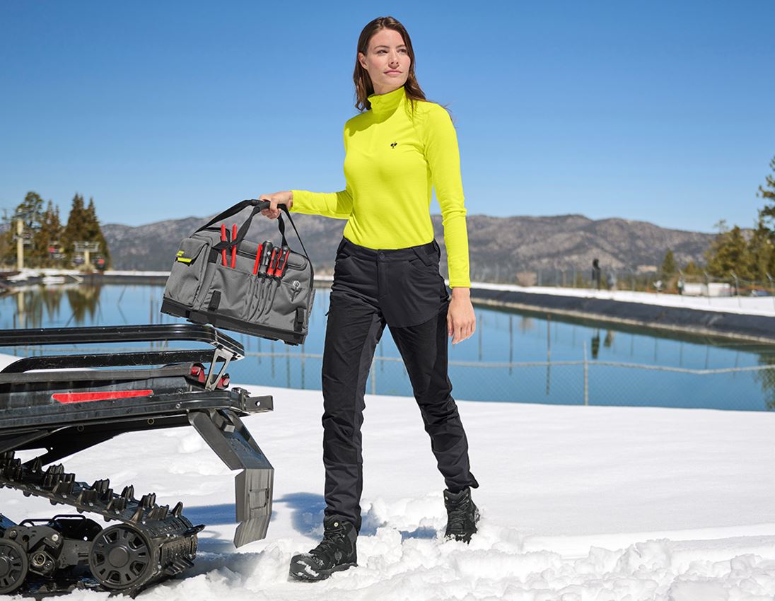 Werkbroeken: Hybrid Functionele broek e.s.trail, dames + zwart 4