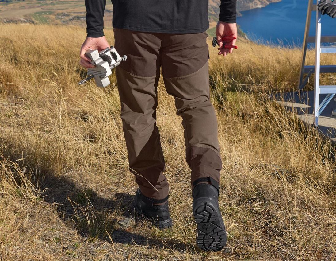 Werkbroeken: Hybrid Functionele broek e.s.trail + kastanje/hazelnoot 1