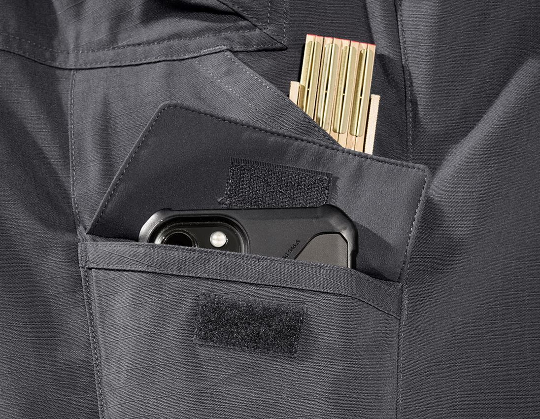 Thèmes: Pantalon à taille élastique e.s.e:pic ripstop + gris carbone 5