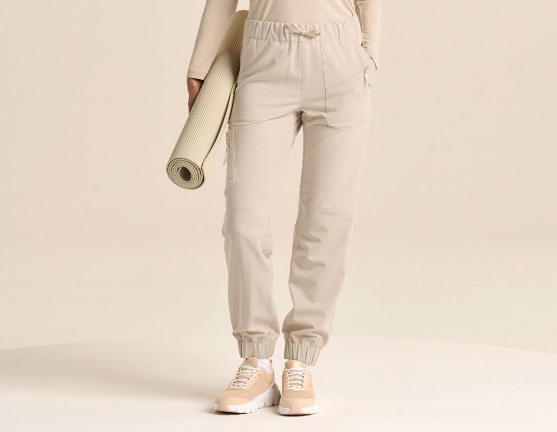 Pantalons de travail: Pantalon Multi-Pocket e.s.avida, femmes + beige jura 1