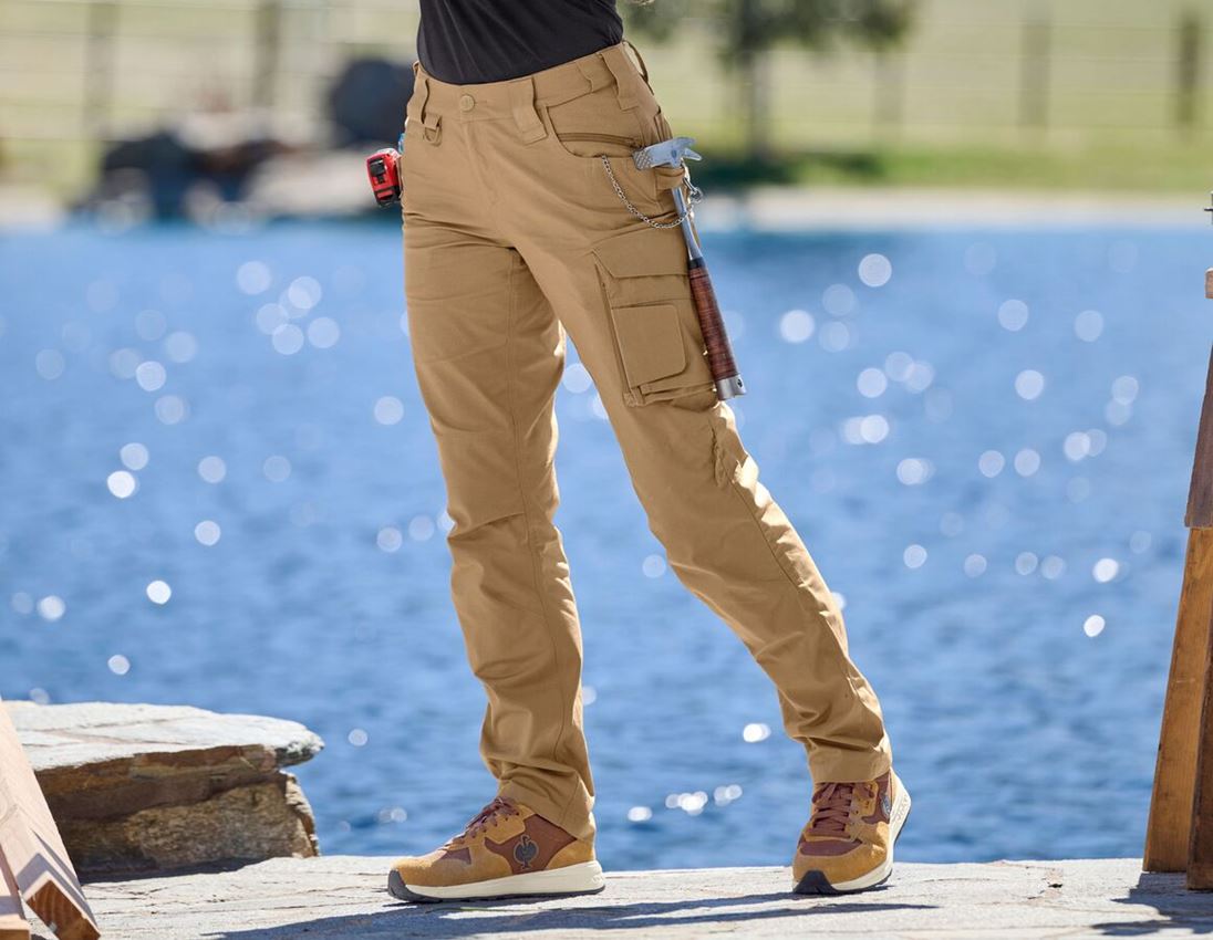 Hosen: Bundhose e.s.e:pic ripstop, Damen + mandelbraun 1