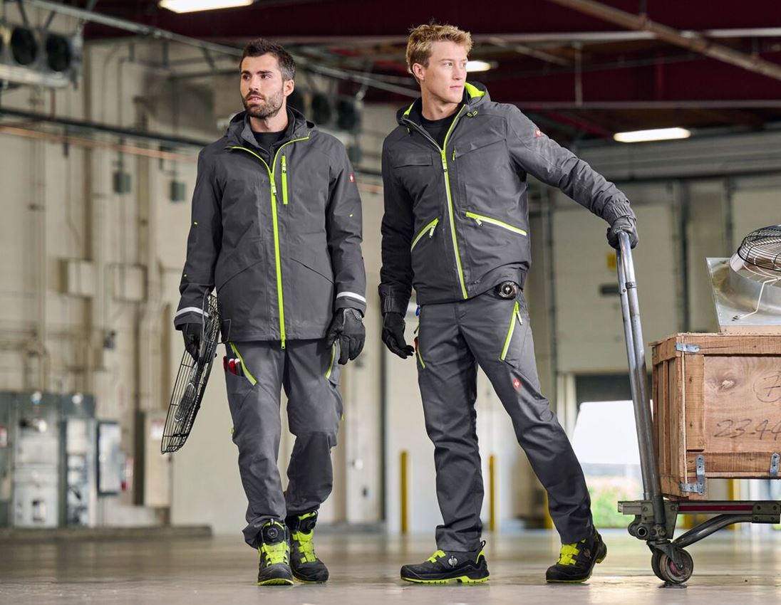 Thèmes: Pantalon à taille élastique e.s.ambition + anthracite/jaune fluo 5
