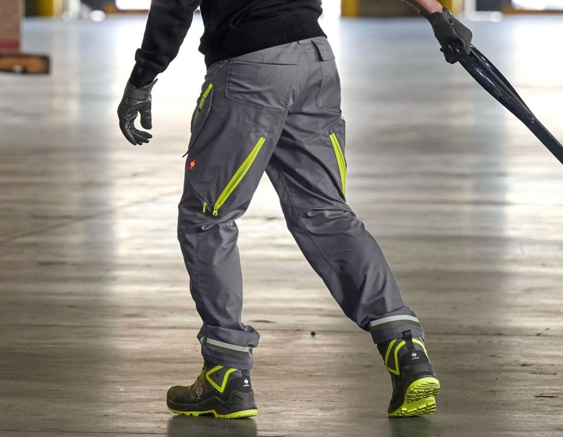 Thèmes: Pantalon à taille élastique e.s.ambition + anthracite/jaune fluo 4