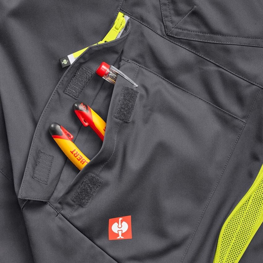 Thèmes: Pantalon à taille élastique e.s.ambition + anthracite/jaune fluo 2