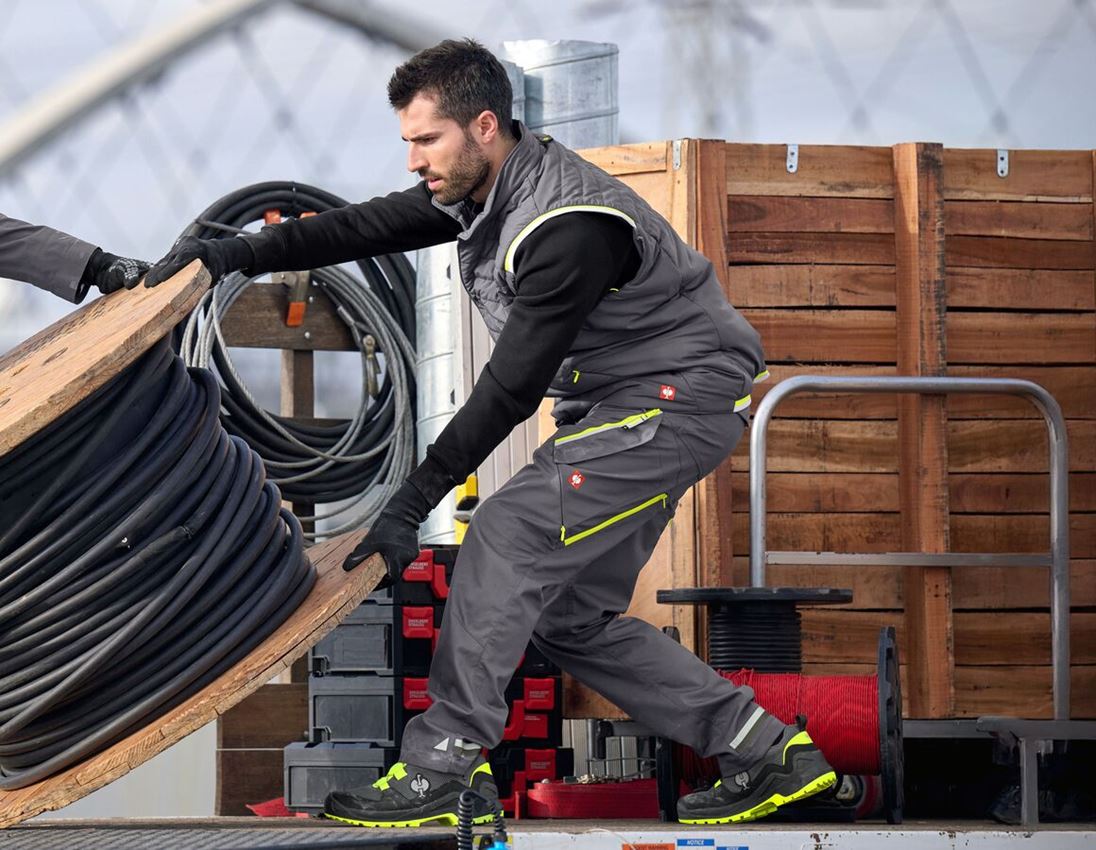 Thèmes: Pantalon à taille élastique e.s.ambition + anthracite/jaune fluo 2