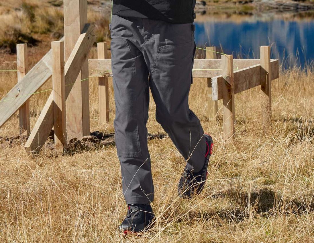 Pantalons: Double Front pantalon e.s.e:pic ripstop, enfants + gris carbone