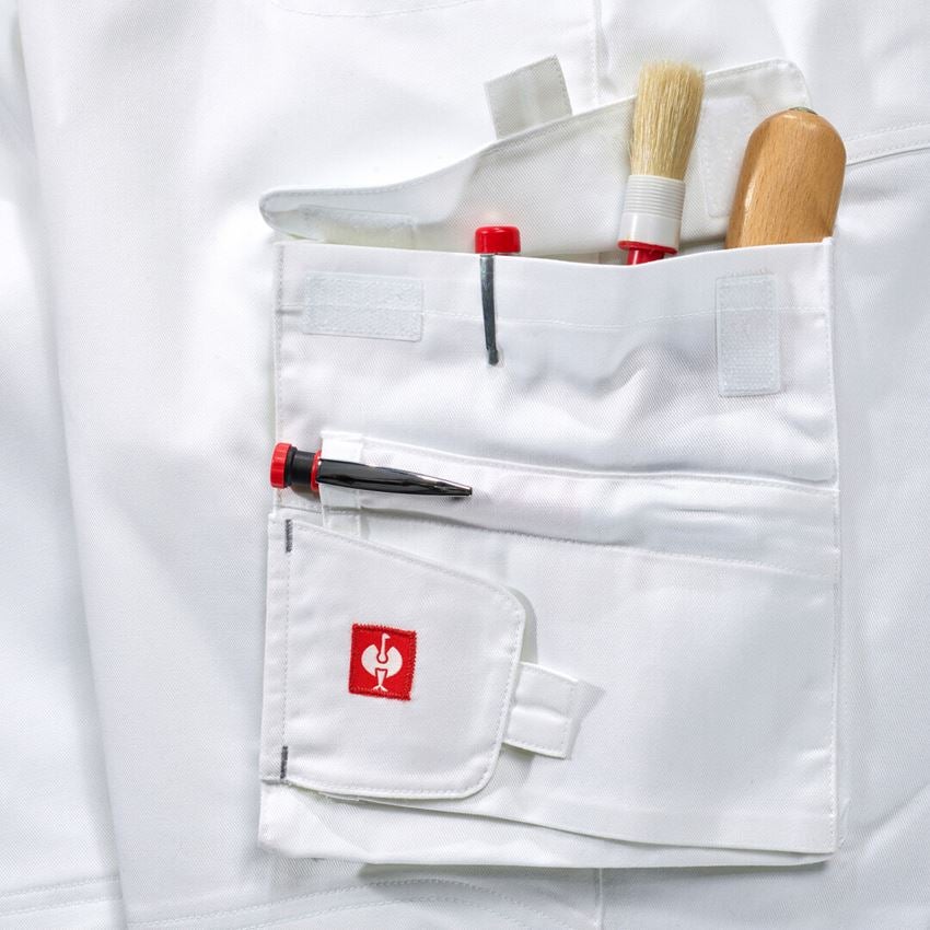 Pantalons de travail: Pantalon à taille élastique e.s.line.core + blanc/platine 2