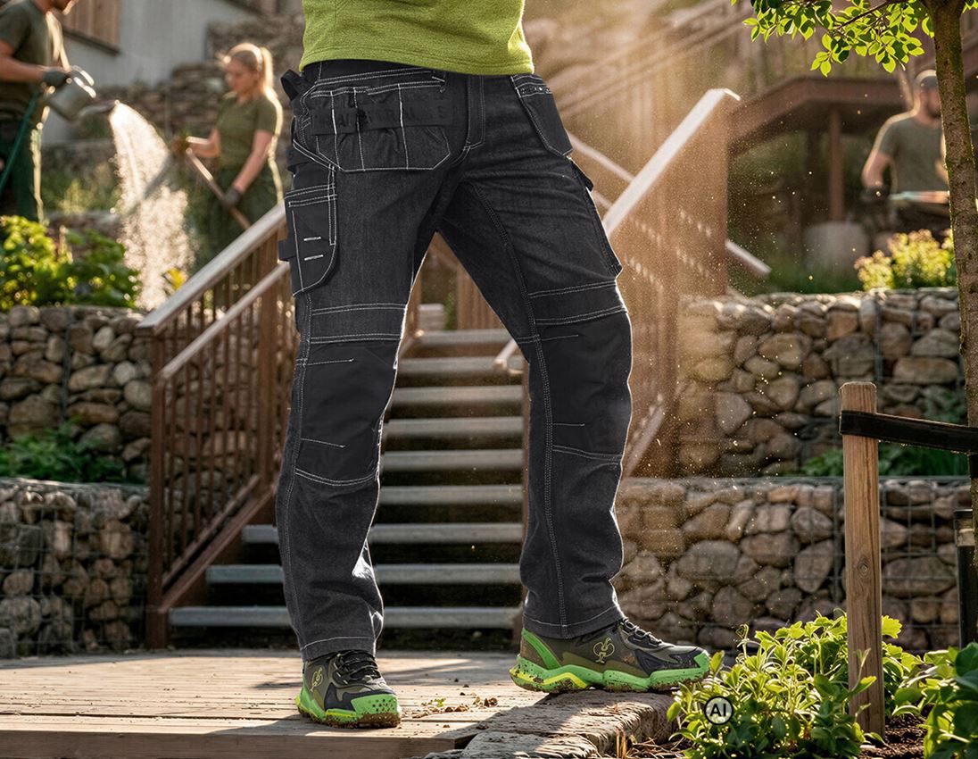 Généré / modifié par IA  - Pantalons de travail: POWERdenim jeans holster e.s.line.nordic + raw black 3