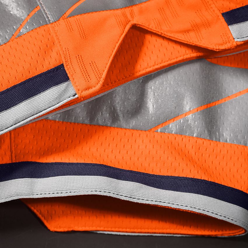 Hosen: Warnschutz Funktions Short e.s.ambition + warnorange/dunkelblau 2