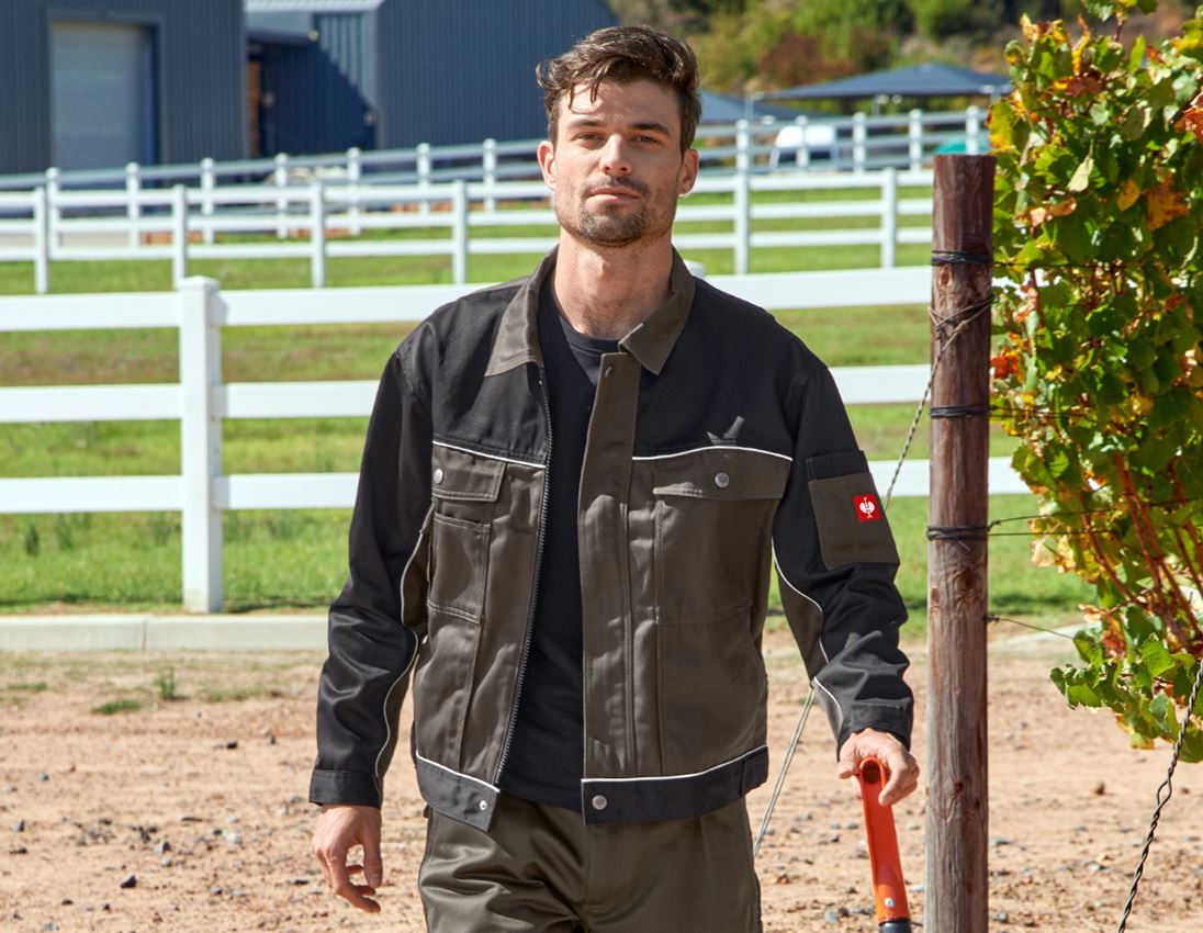 Vestes de travail: Veste de travail e.s.image + olive/noir 6