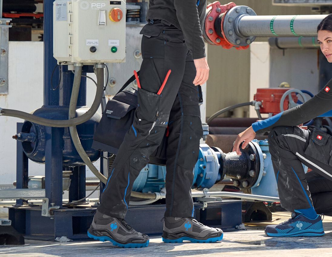 Horti-/ Sylvi-/ Agriculture: Pantalon pour femmes e.s.motion 2020 + graphite/bleu gentiane 2
