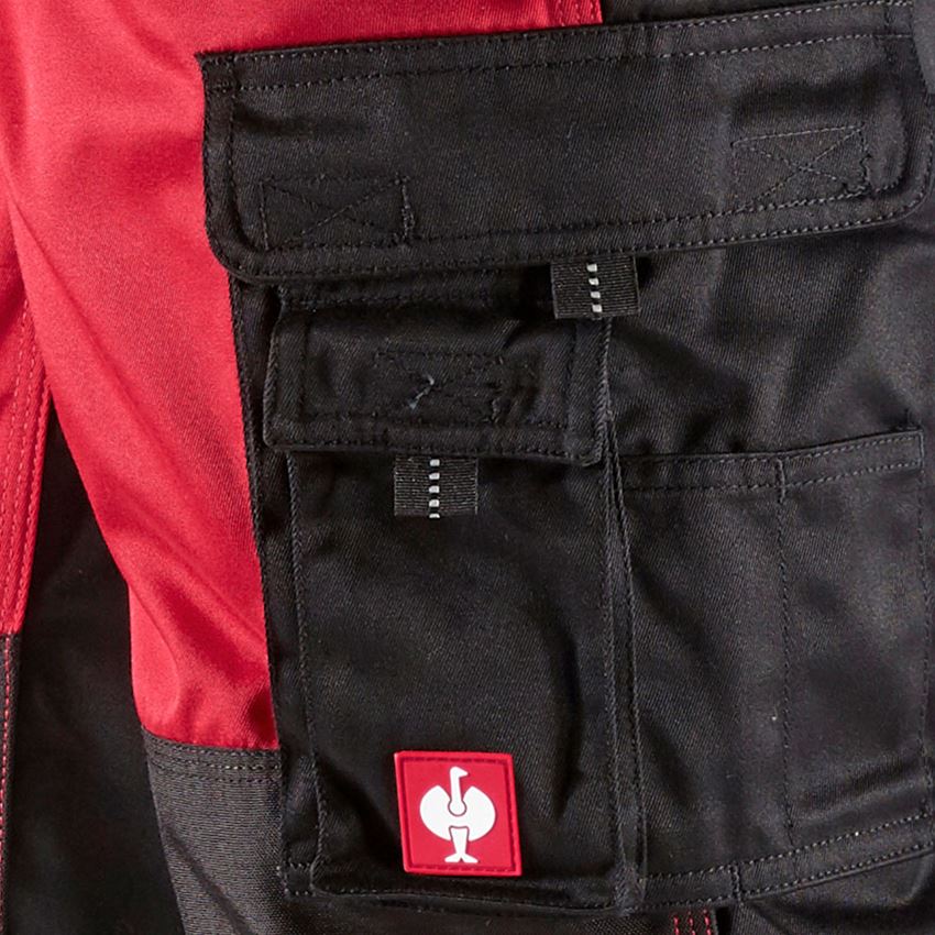 Werkbroeken: Werkbroek e.s.image + rood/zwart 2
