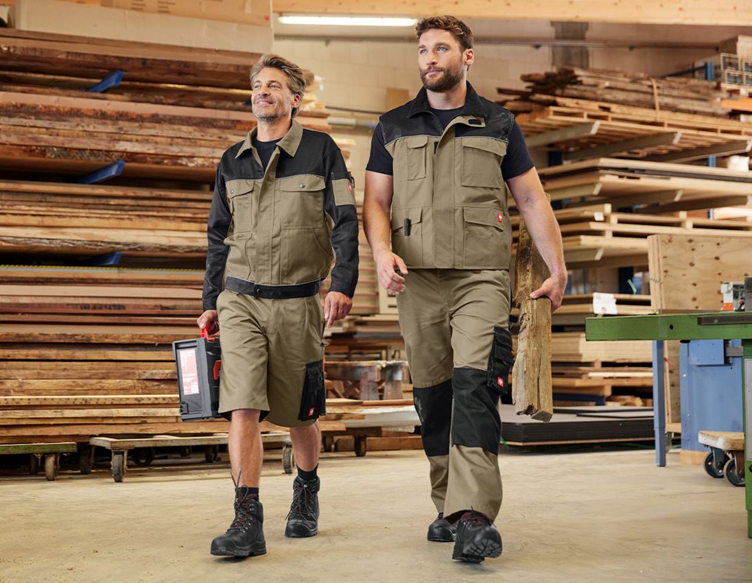 Werkbroeken: Werkbroek e.s.image + kaki/zwart 3