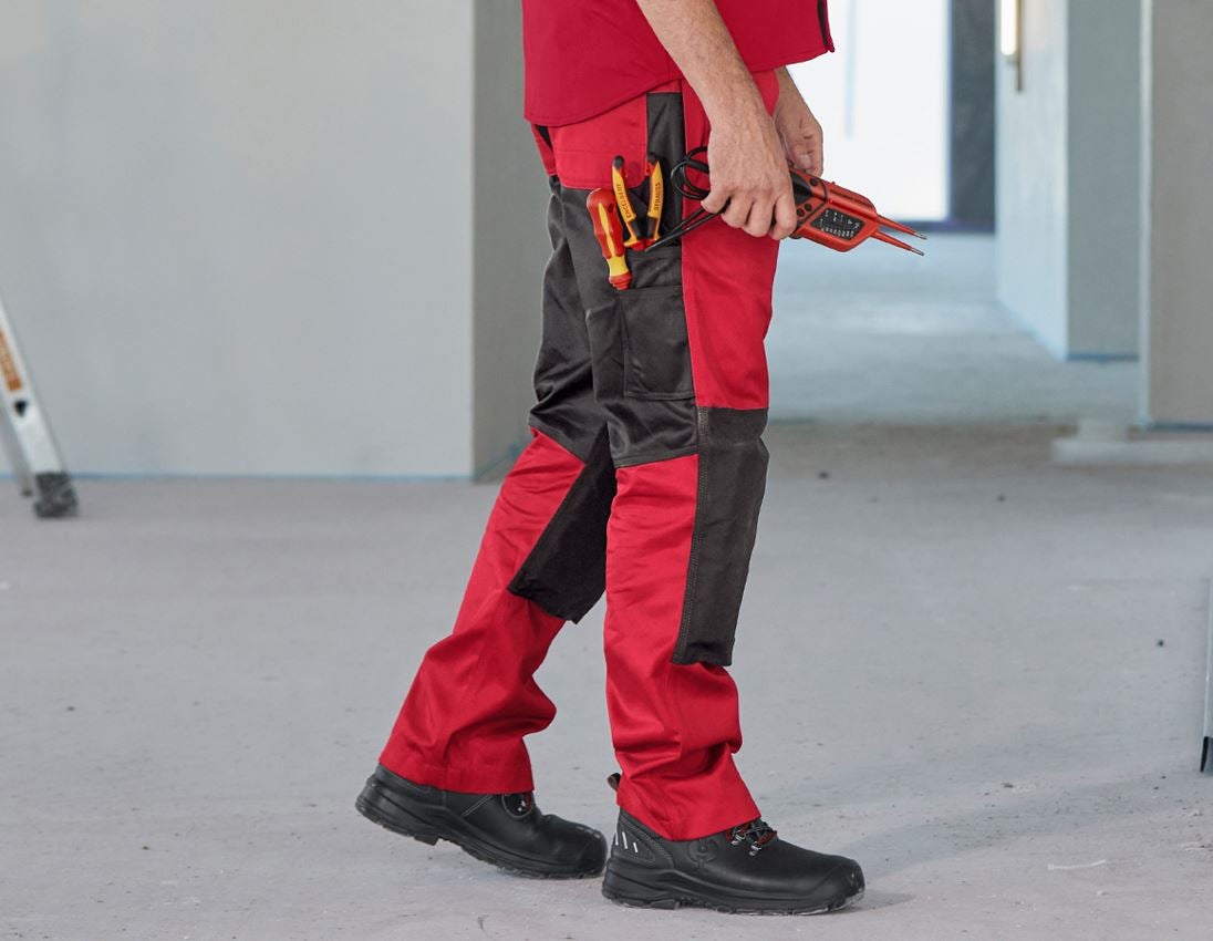 Werkbroeken: Werkbroek e.s.image + rood/zwart 2