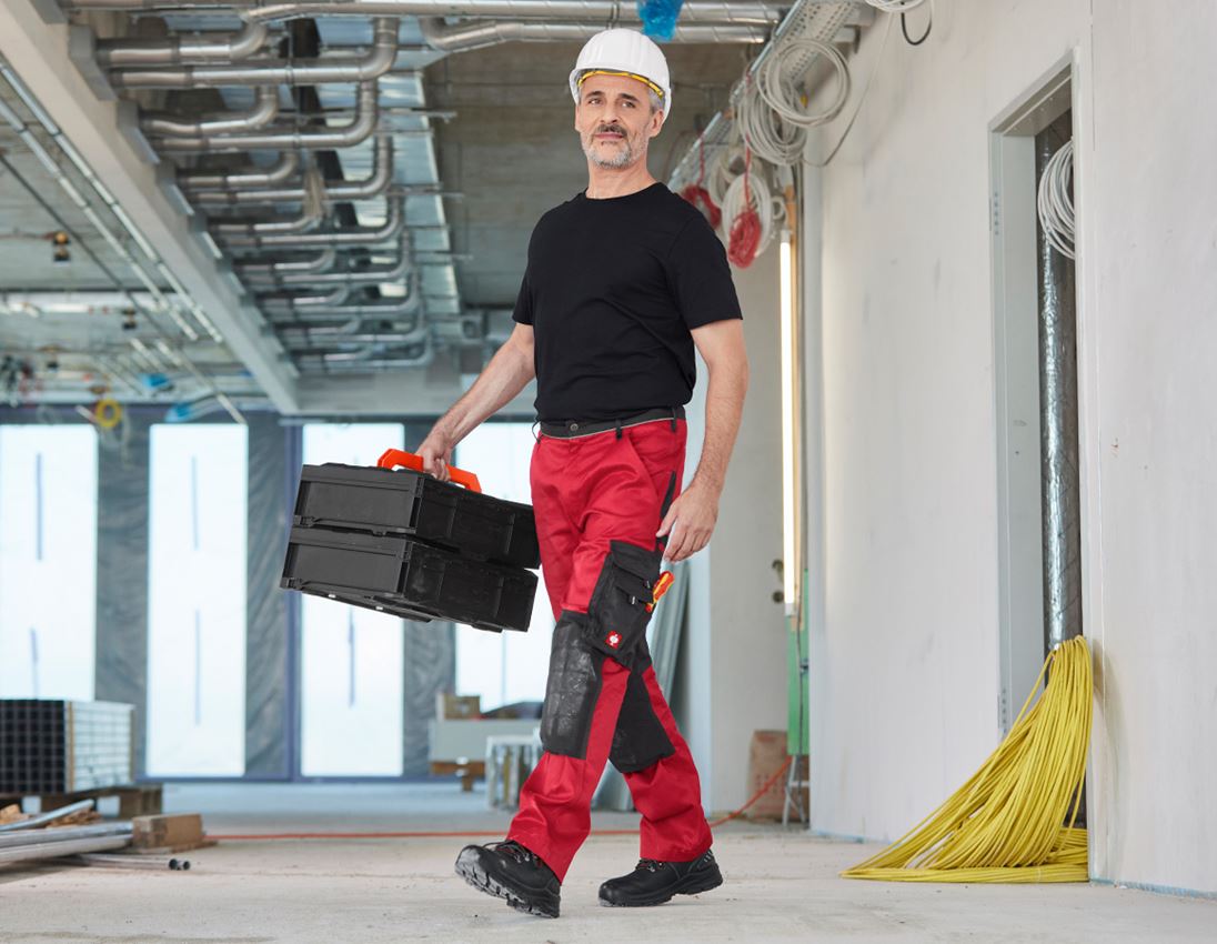 Werkbroeken: Werkbroek e.s.image + rood/zwart 3