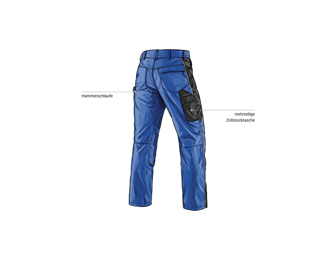 Kfz-Mechatroniker: Bundhose e.s.active + kornblau/schwarz 2