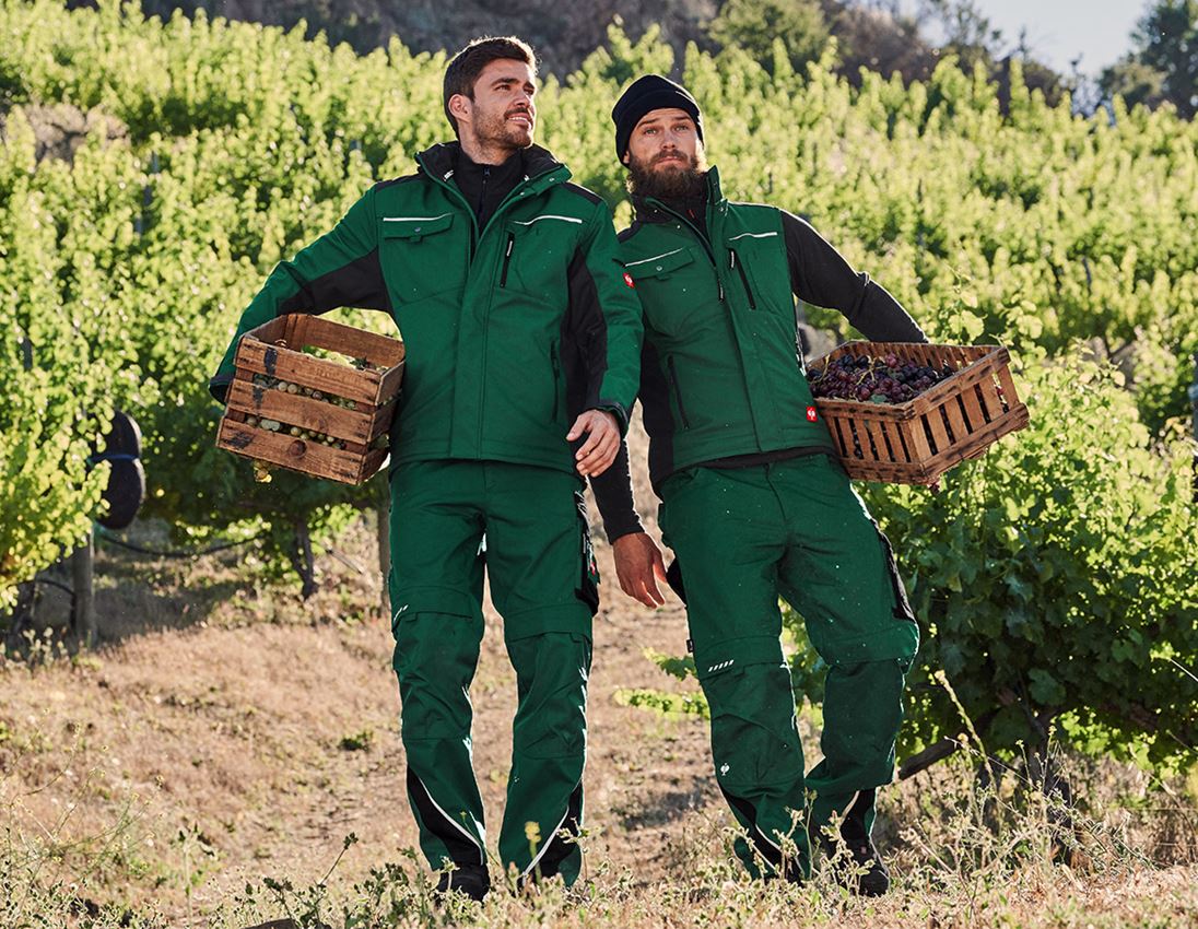 Horti-/ Sylvi-/ Agriculture: Pantalon à taille élastique e.s.motion + vert/noir 1