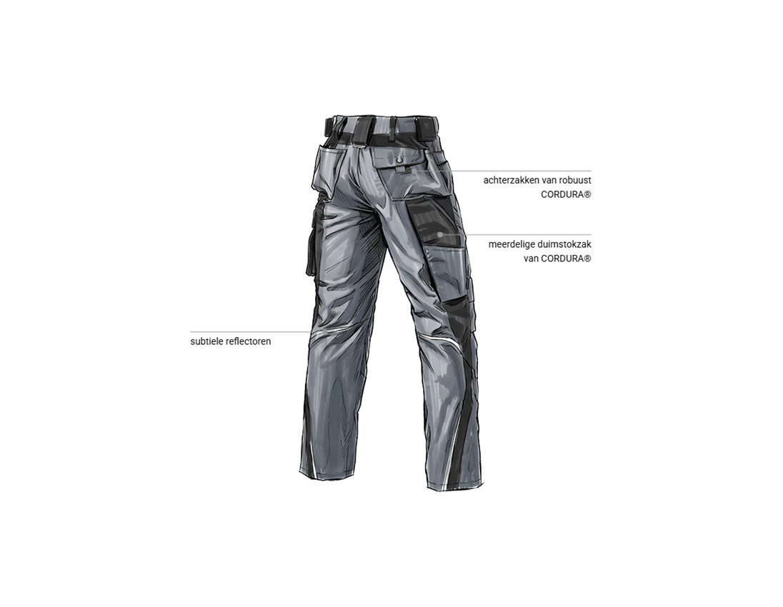 Onderwerpen: Werkbroek e.s.motion + grijs/zwart 2