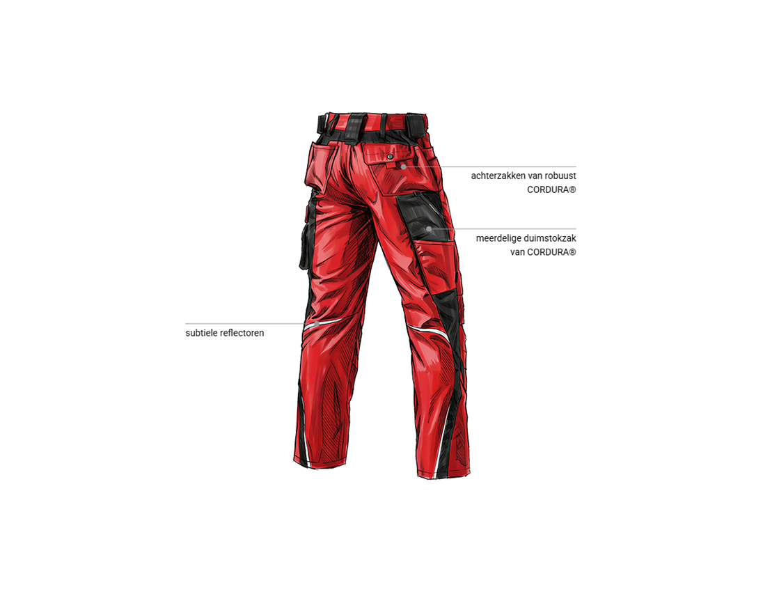 Onderwerpen: Werkbroek e.s.motion + rood/zwart 2