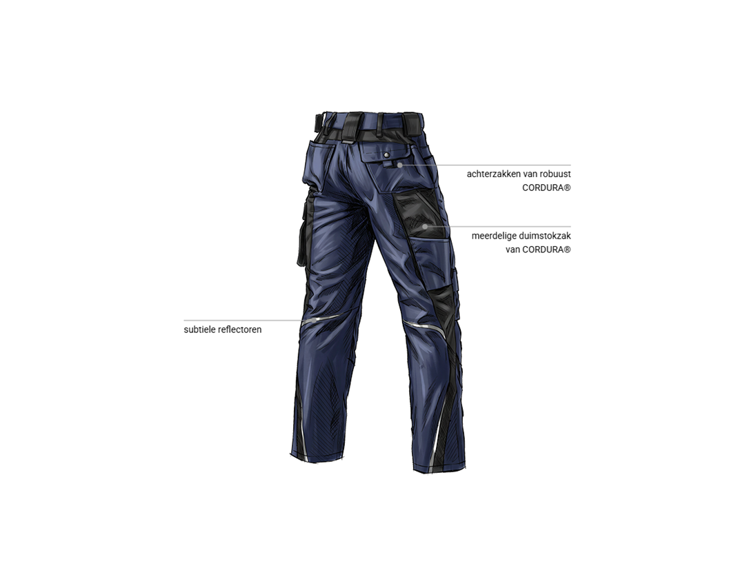 Onderwerpen: Werkbroek e.s.motion + donkerblauw/zwart 2