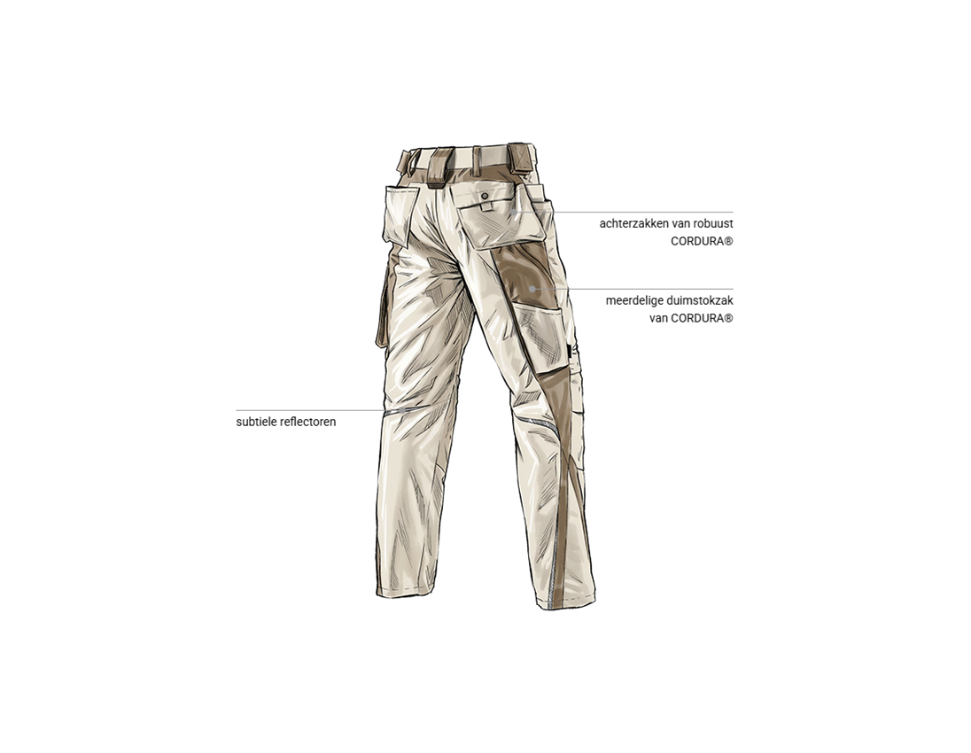 Onderwerpen: Werkbroek e.s.motion + pleister/leem 2