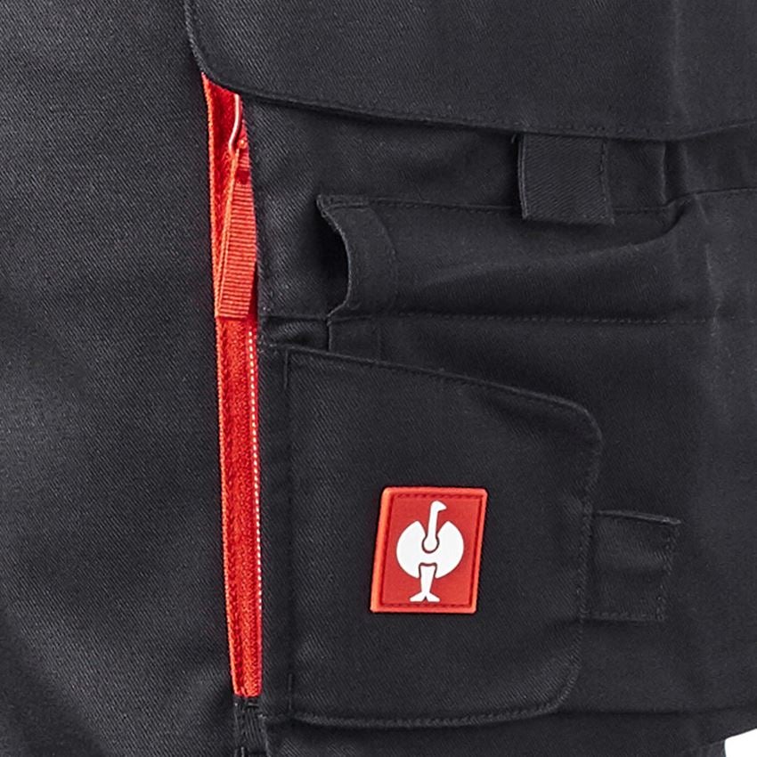 Werkbroeken: Werkbroek e.s.motion DIY + zwart/strauss rood 2