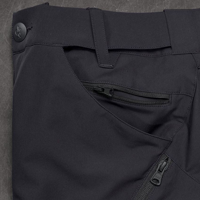 Pantalons de travail: e.s. Pantalon cargo de service, femmes + noir 2