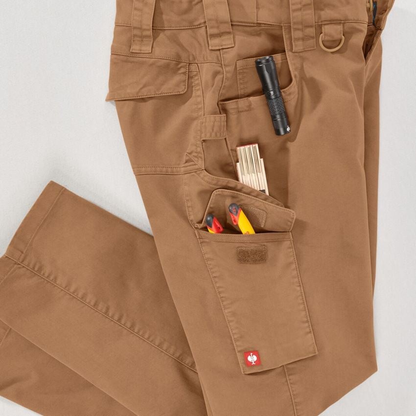 Werkbroeken: Werkbroek e.s.e:pic twill + amandelbruin 2