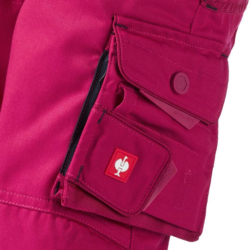 Shorts: Short e.s.motion 2020, enfants + magenta/bleu foncé 2