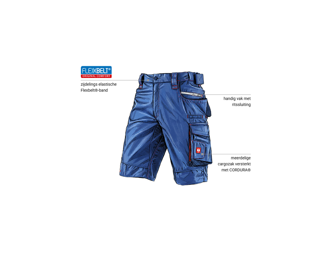 Kleding: Short e.s.motion 2020 + korenblauw/vuurrood 1