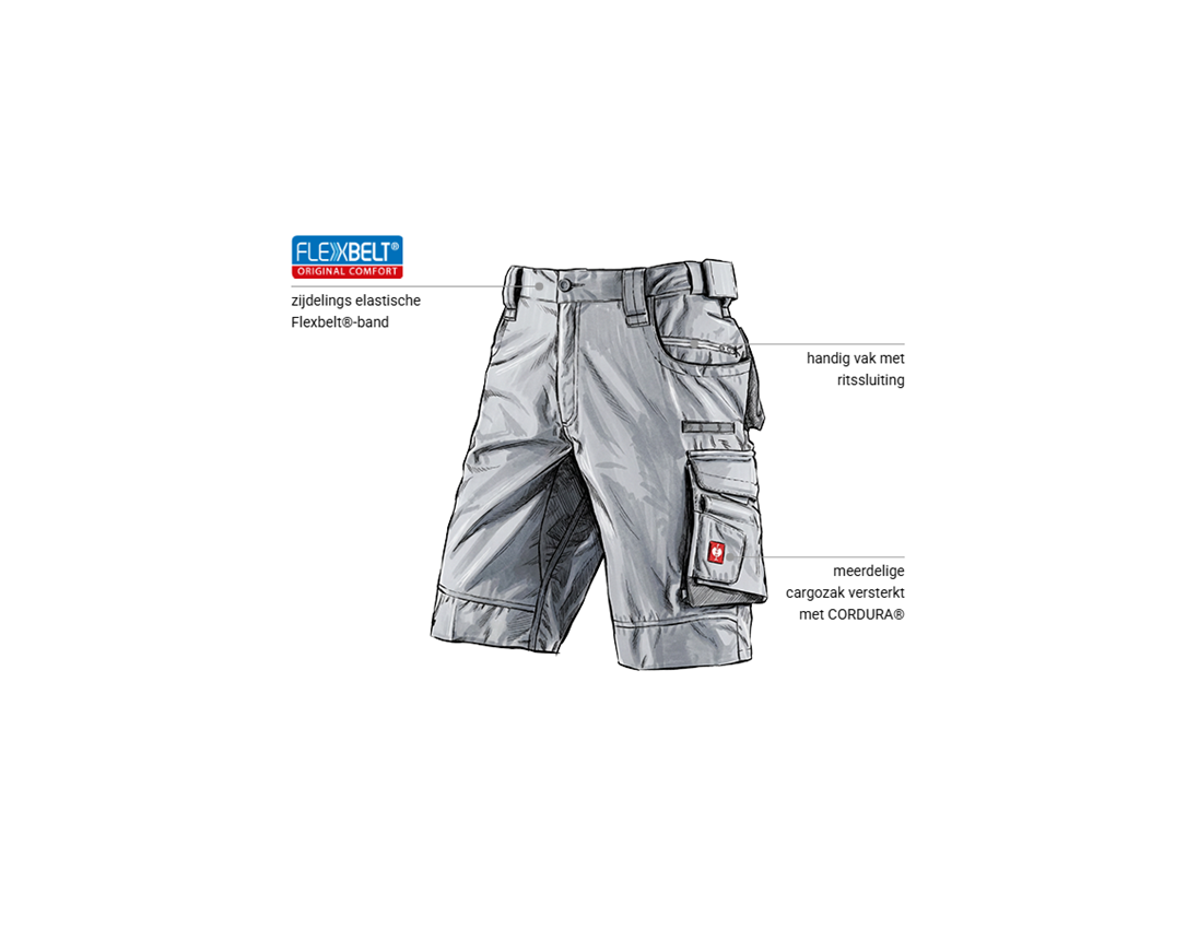 Kleding: Short e.s.motion 2020 + platina/zeeblauw 1