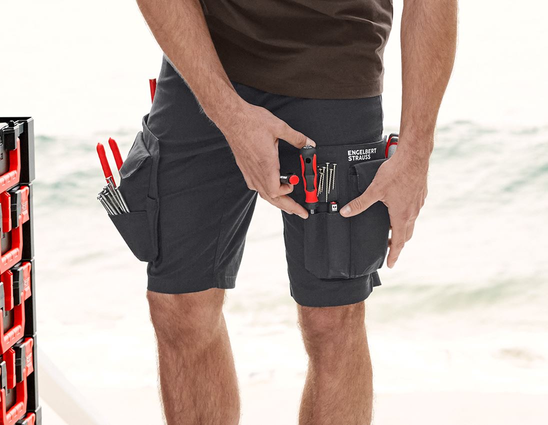 Werkbroeken: Short e.s.tool concept + zwart 2