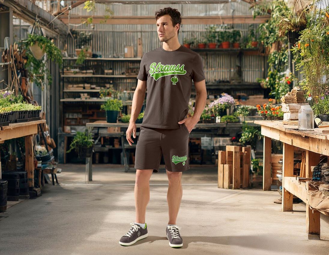 Accessoires: Sweat Short e.s.e:pic + kastanie/seegrün 1