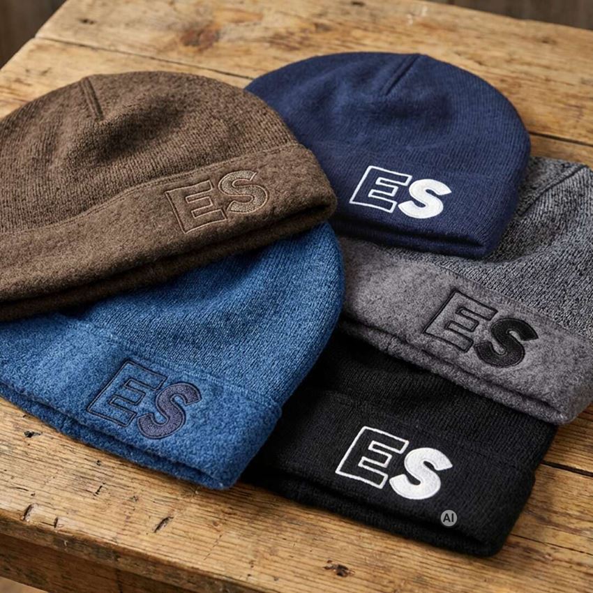 Généré / modifié par IA  - Accessoires: e.s. Bonnet therma-plus + noisette mélange 2