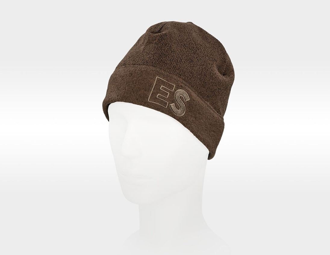 Accessoires: e.s. Mütze therma-plus + haselnuss melange 1