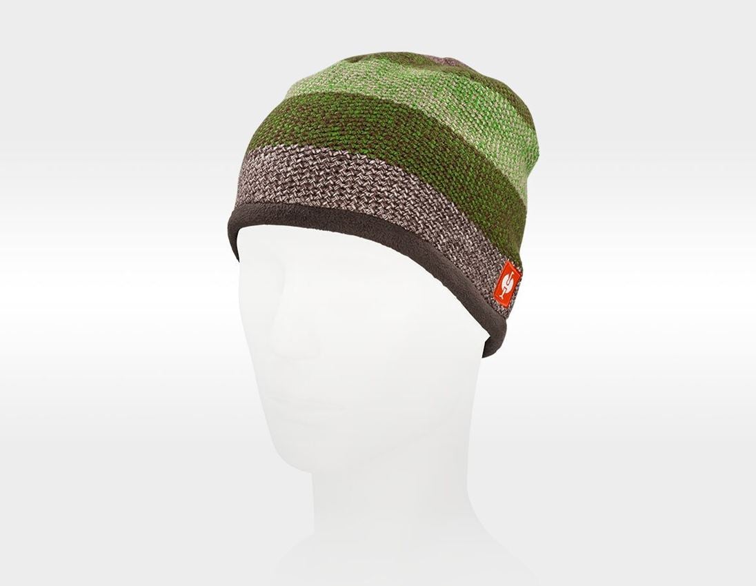 Accessoires: Strickmütze e.s.motion 2020 + kastanie/seegrün 2