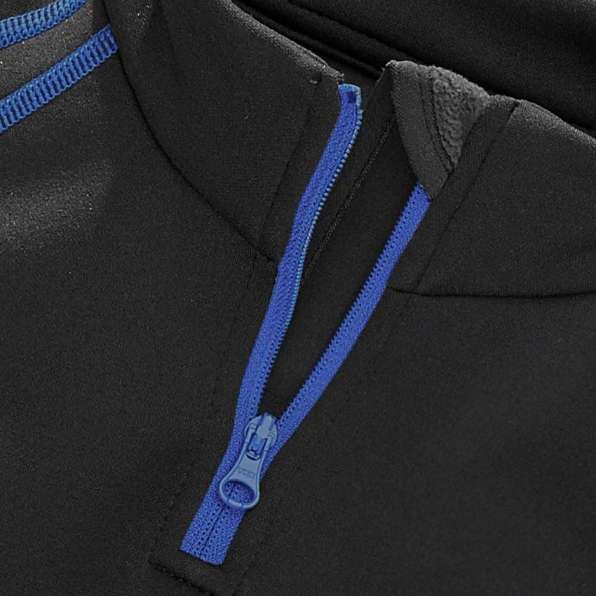 Shirts & Co.: Fun.Troyer thermo stretch e.s.motion 2020, Kinder + graphit/enzianblau 2