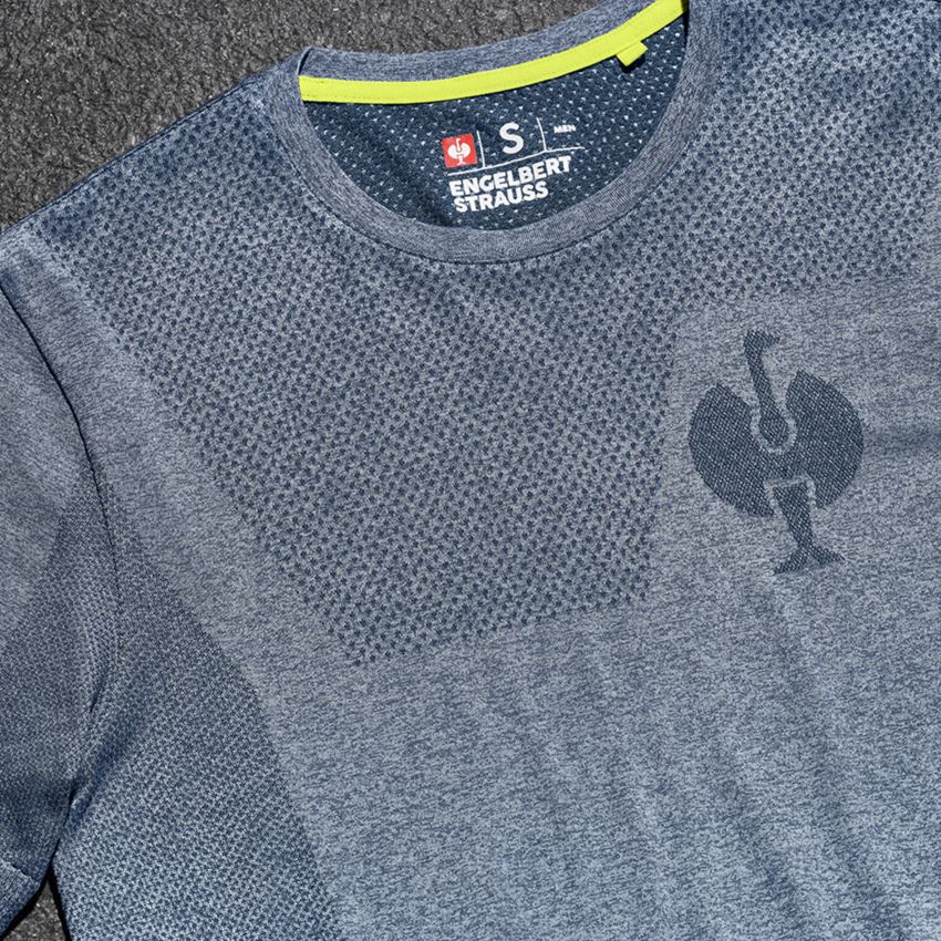 Bovenkleding: T-Shirt seamless  e.s.trail + diepblauw melange 2