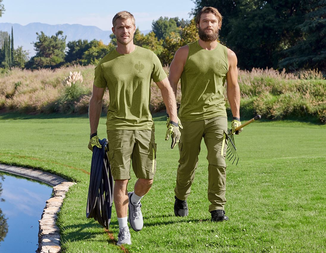 Bovenkleding: T-Shirt seamless  e.s.trail + jeneverbesgroen melange 3