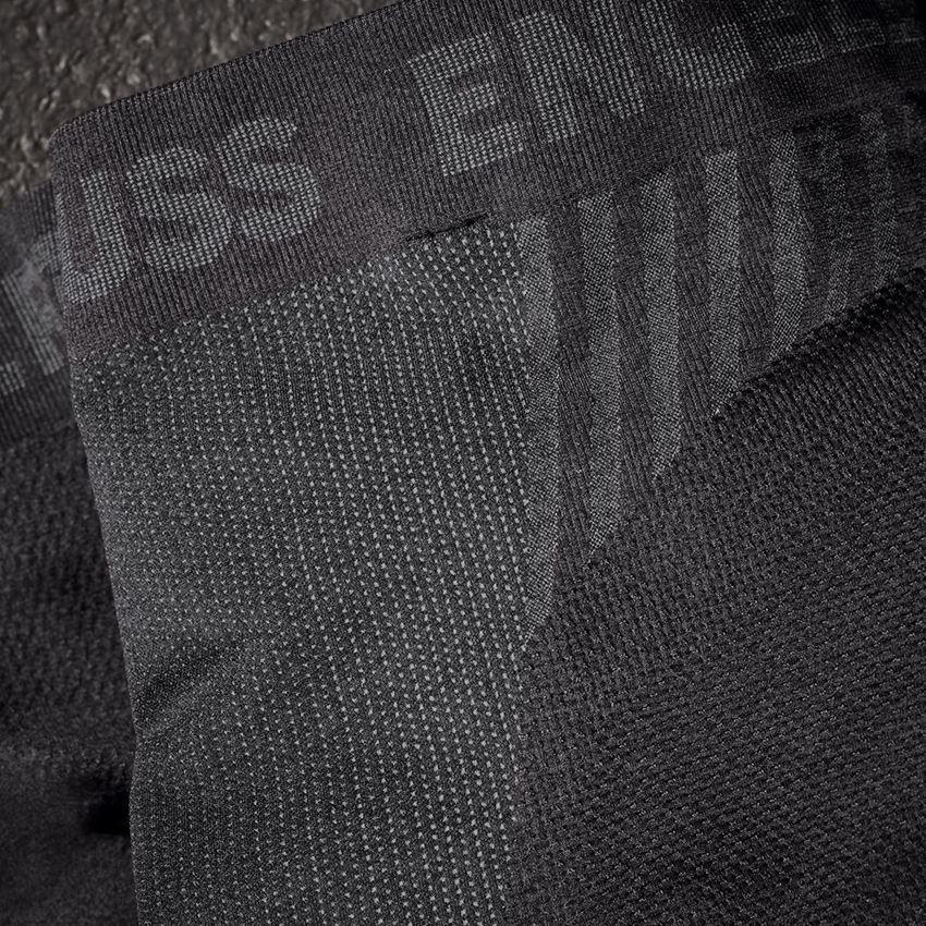 Unterwäsche | Thermokleidung: Funktions-Long Pants e.s.trail seamless - warm + schwarz/basaltgrau 2