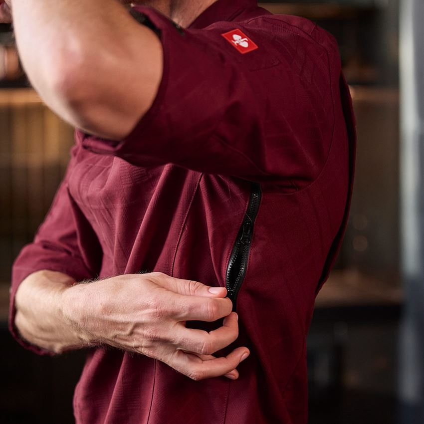 Bovenkleding: Werkjack korte mouw e.s.fusion, heren + robijn 3