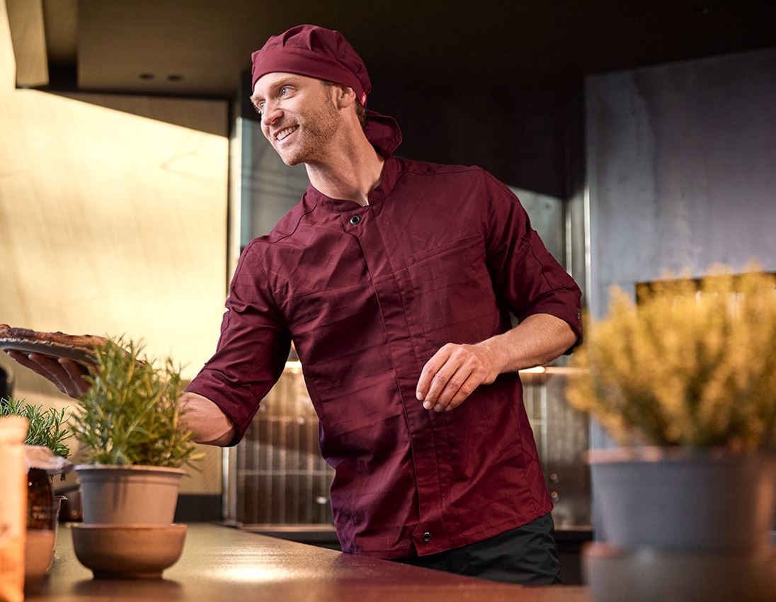 Bovenkleding: Werkjack korte mouw e.s.fusion, heren + robijn