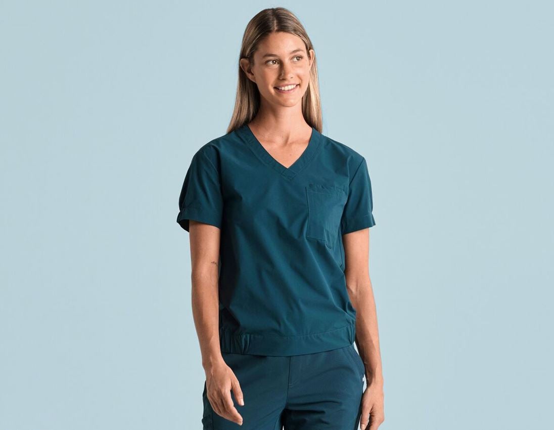 Bekleidung: Pocket Shirt e.s.avida, Damen + seeblau